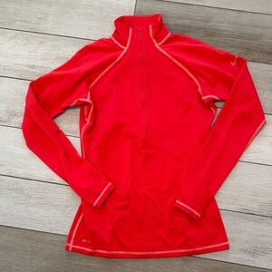 Nike Bright Red Half-Zip Top
